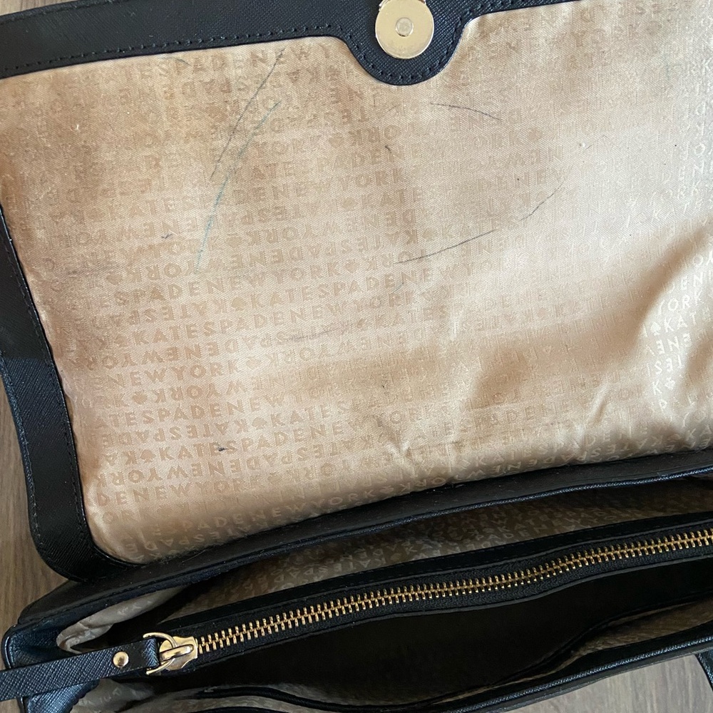 Kate Spade Cedar Street Luciana Black Leather Satchel - Picture 12 of 15